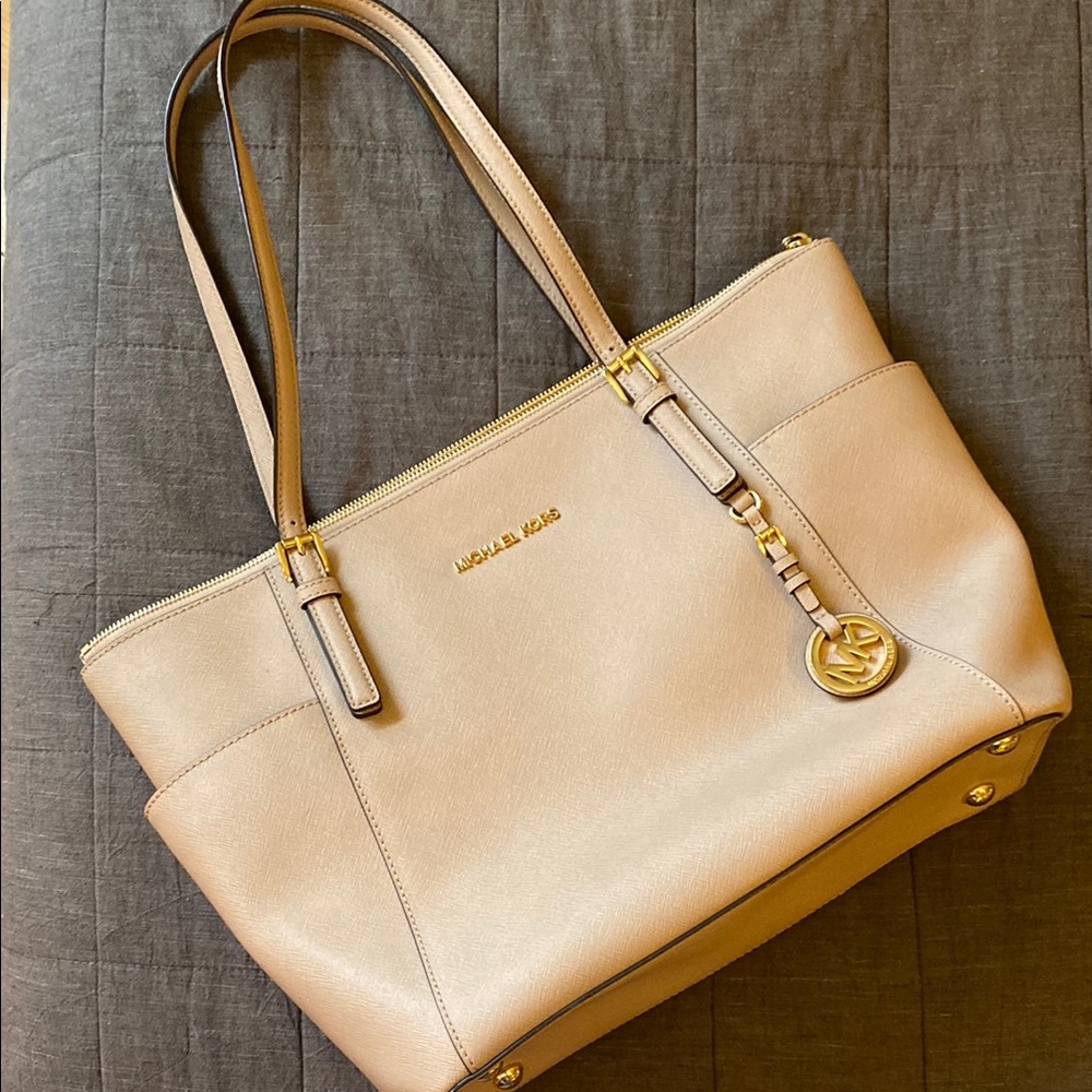 Michael Kors Tan Leather Tote Bag